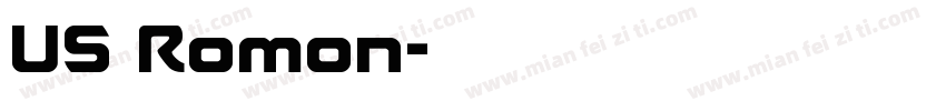 US Romon字体转换
